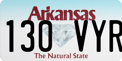 AR license plate 130VYR
