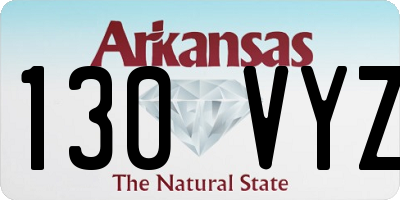 AR license plate 130VYZ