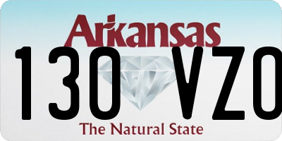 AR license plate 130VZO