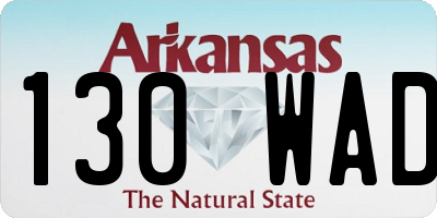AR license plate 130WAD