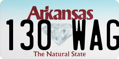 AR license plate 130WAG