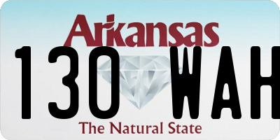 AR license plate 130WAH
