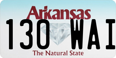AR license plate 130WAI