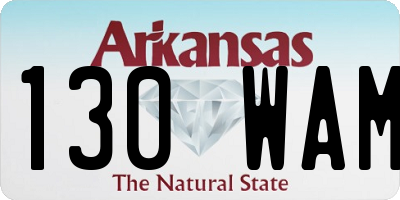 AR license plate 130WAM