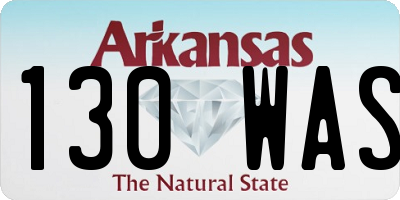 AR license plate 130WAS