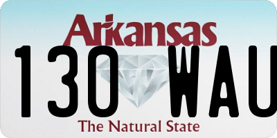 AR license plate 130WAU