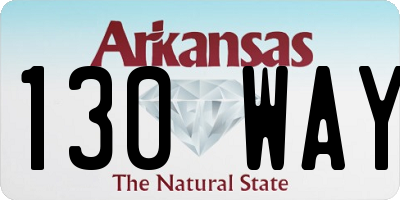 AR license plate 130WAY