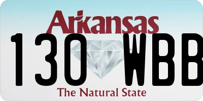 AR license plate 130WBB
