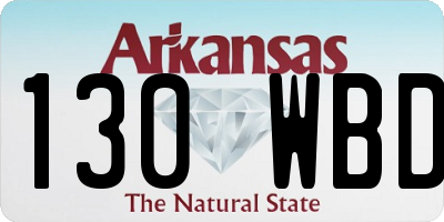 AR license plate 130WBD