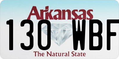 AR license plate 130WBF