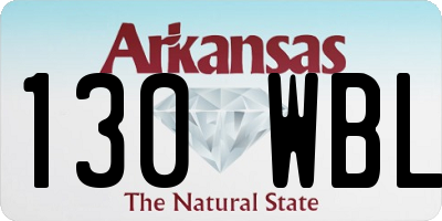 AR license plate 130WBL