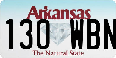 AR license plate 130WBN