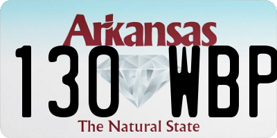 AR license plate 130WBP
