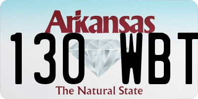 AR license plate 130WBT