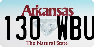 AR license plate 130WBU