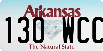 AR license plate 130WCC