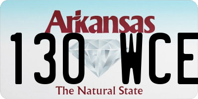 AR license plate 130WCE