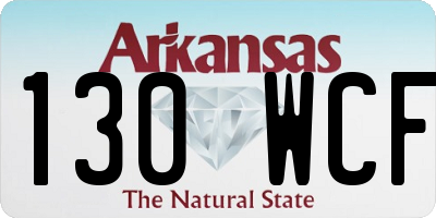 AR license plate 130WCF