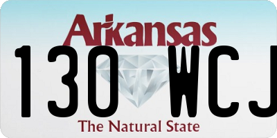 AR license plate 130WCJ