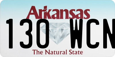 AR license plate 130WCN