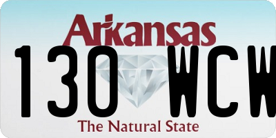 AR license plate 130WCW
