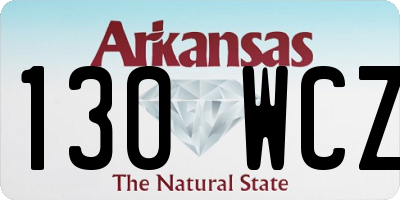 AR license plate 130WCZ