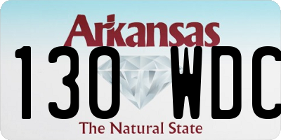 AR license plate 130WDC
