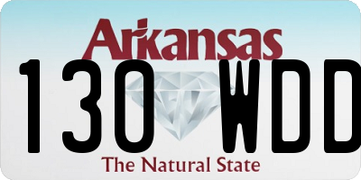 AR license plate 130WDD
