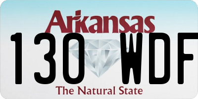 AR license plate 130WDF