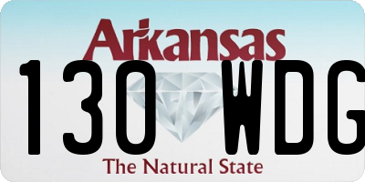 AR license plate 130WDG