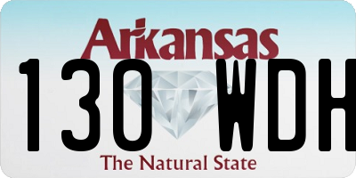 AR license plate 130WDH