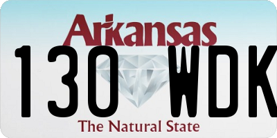 AR license plate 130WDK