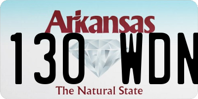 AR license plate 130WDN