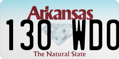 AR license plate 130WDO