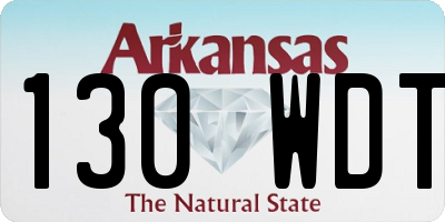 AR license plate 130WDT