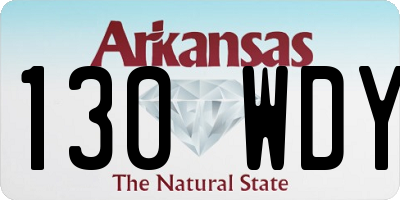 AR license plate 130WDY