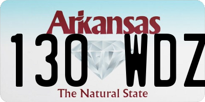 AR license plate 130WDZ