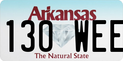 AR license plate 130WEE