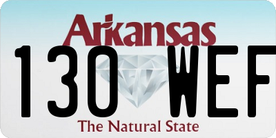 AR license plate 130WEF