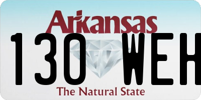 AR license plate 130WEH