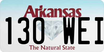 AR license plate 130WEI