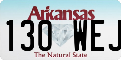 AR license plate 130WEJ