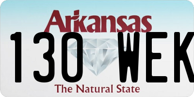AR license plate 130WEK