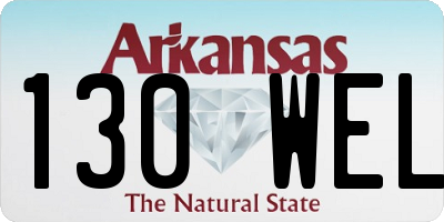 AR license plate 130WEL