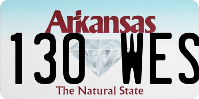 AR license plate 130WES
