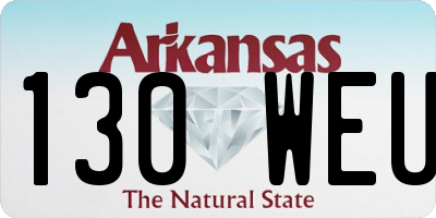AR license plate 130WEU