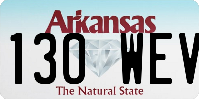 AR license plate 130WEV