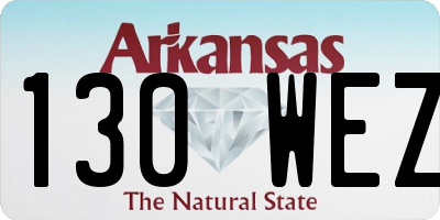 AR license plate 130WEZ