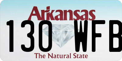 AR license plate 130WFB