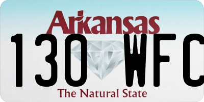 AR license plate 130WFC